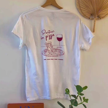 T-shirt Partner in Pizza Homme